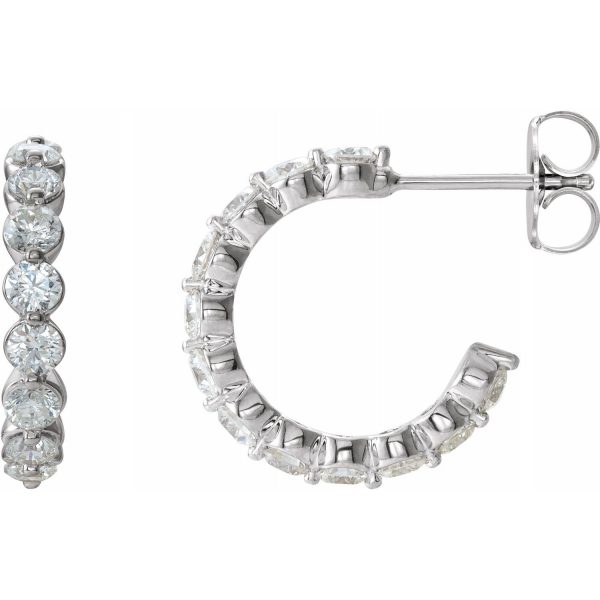 Platinum Glam Glam Mini Hoop Earrings