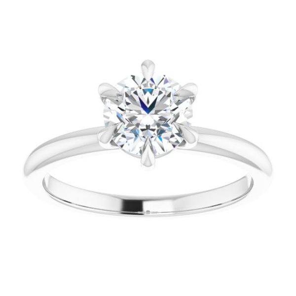 Star Round Engagement Ring - Image 3
