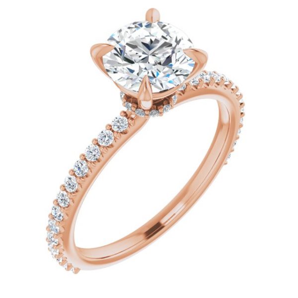 Nitida Glam Round Engagement Ring