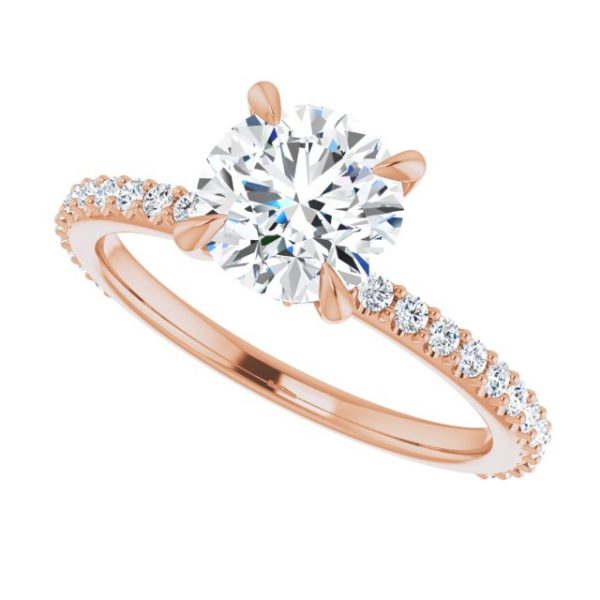 Nitida Glam Round Engagement Ring - Image 5