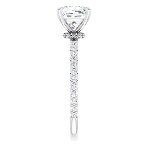 Nitida Glam Cushion Engagement Ring - Image 4