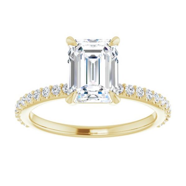 Nitida Glam Emerald Engagement Ring - Image 3