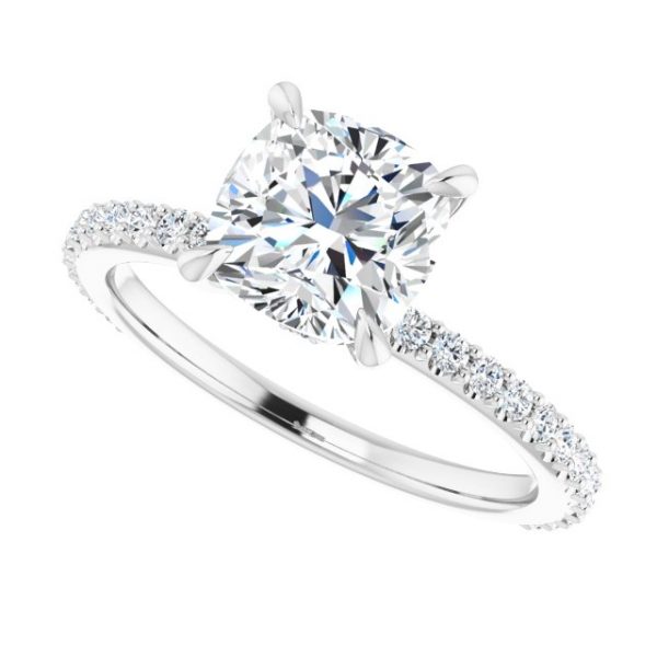 Nitida Glam Cushion Engagement Ring - Image 5
