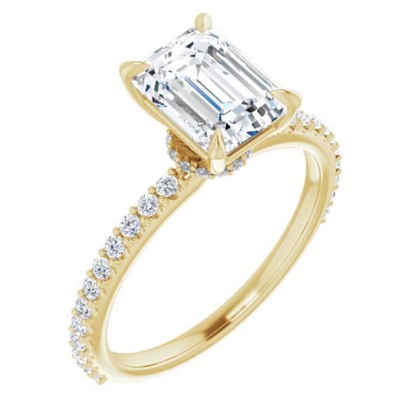 Nitida Glam Emerald Engagement Ring