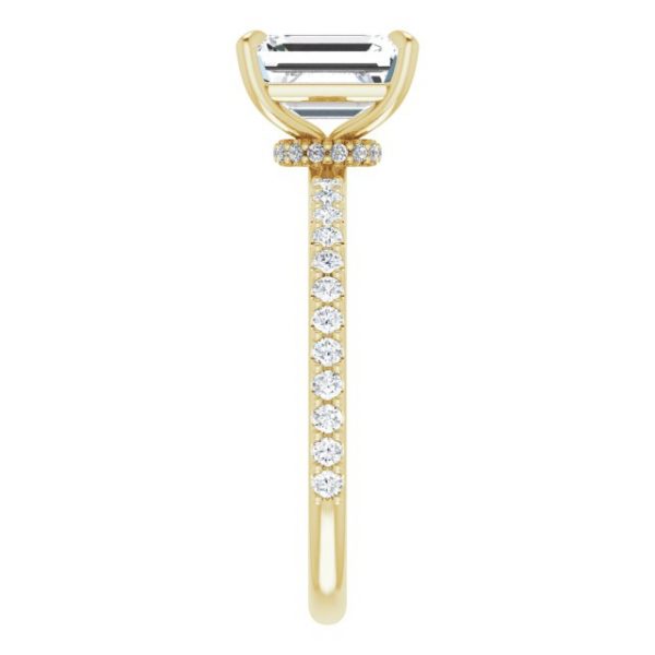 Nitida Glam Emerald Engagement Ring - Image 4