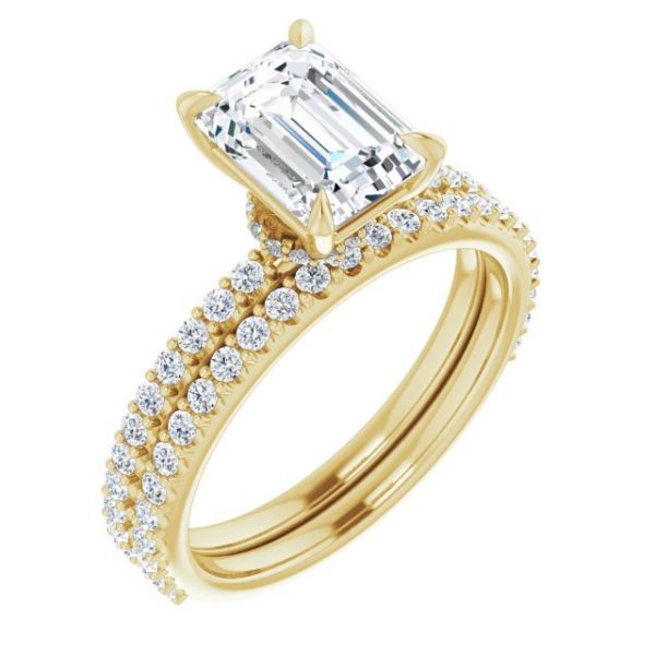 Nitida Glam Emerald Engagement Ring - Image 6