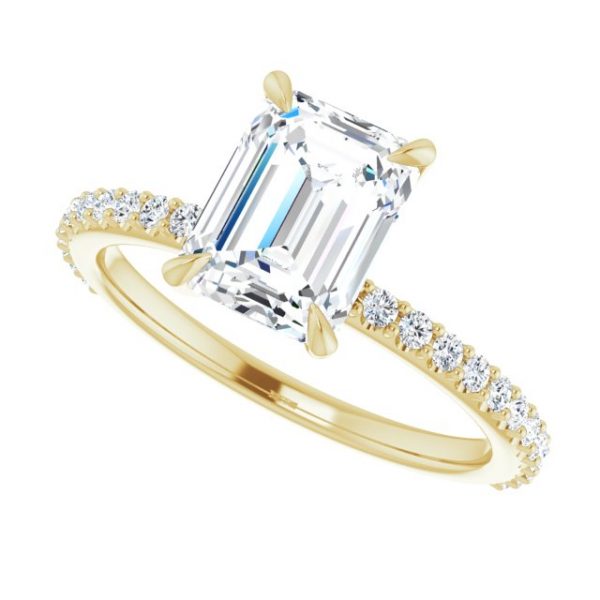 Nitida Glam Emerald Engagement Ring - Image 5