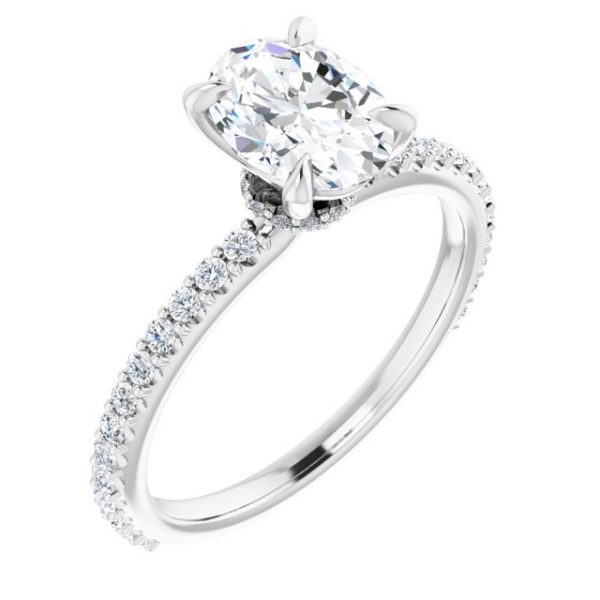 Nitida Glam Oval Engagement Ring