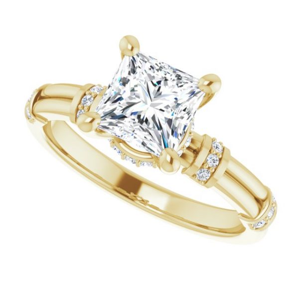 Nitida Bamboo Princess Engagement Ring - Image 5