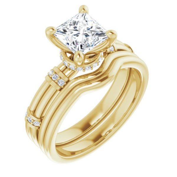 Nitida Bamboo Princess Engagement Ring - Image 6