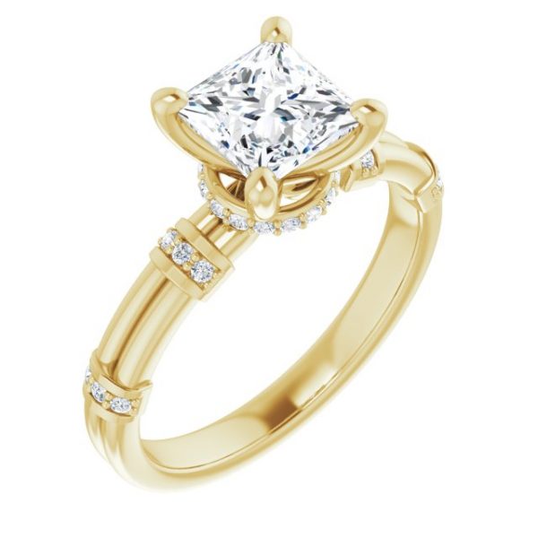 Nitida Bamboo Princess Engagement Ring