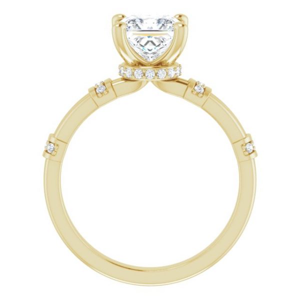 Nitida Bamboo Princess Engagement Ring - Image 2