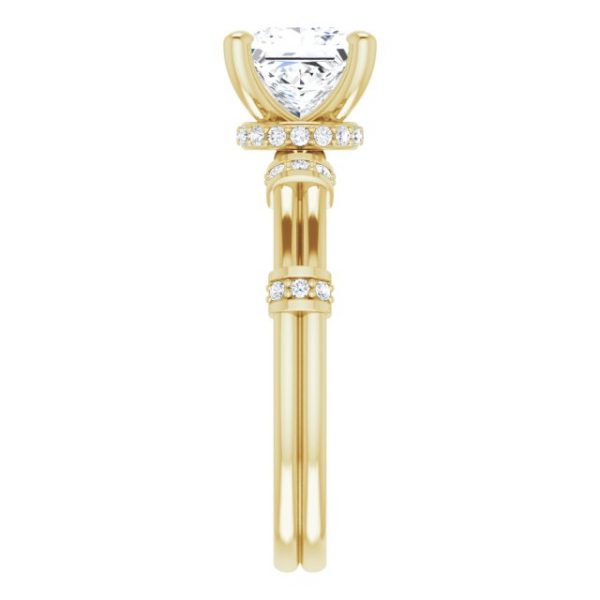 Nitida Bamboo Princess Engagement Ring - Image 4