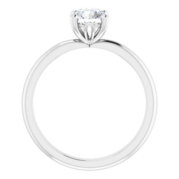 Tulip Round Engagement Ring - Image 2
