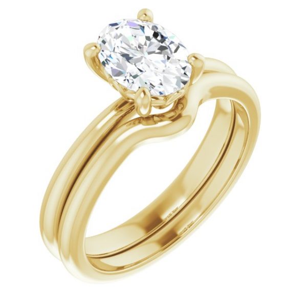 Tulip Oval Engagement Ring - Image 6