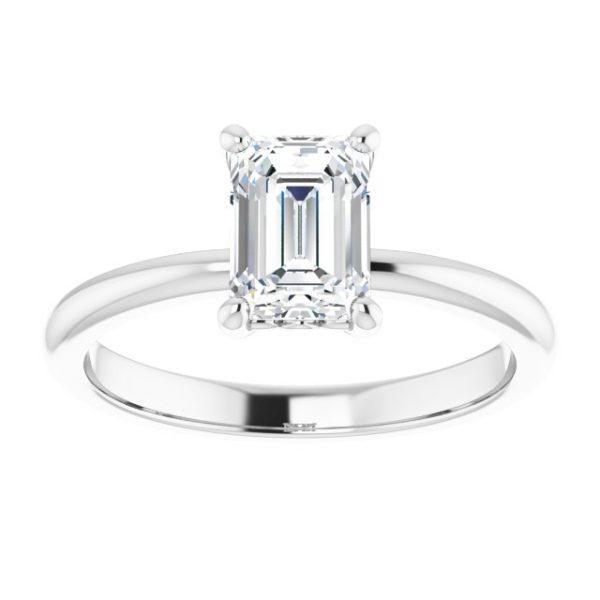 Tulip Emerald Engagement Ring - Image 3