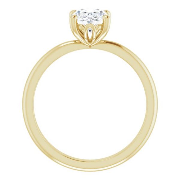 Tulip Oval Engagement Ring - Image 2