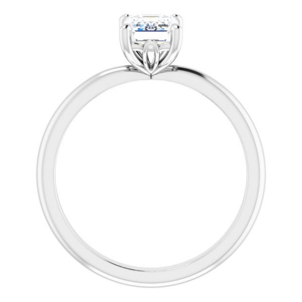 Tulip Emerald Engagement Ring - Image 2