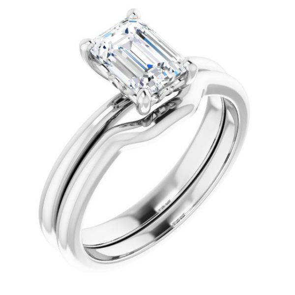 Tulip Emerald Engagement Ring - Image 6